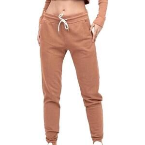 Mate The Label 100% Organic Cotton Classic Joggers Women’s XS Clay Pink Casual